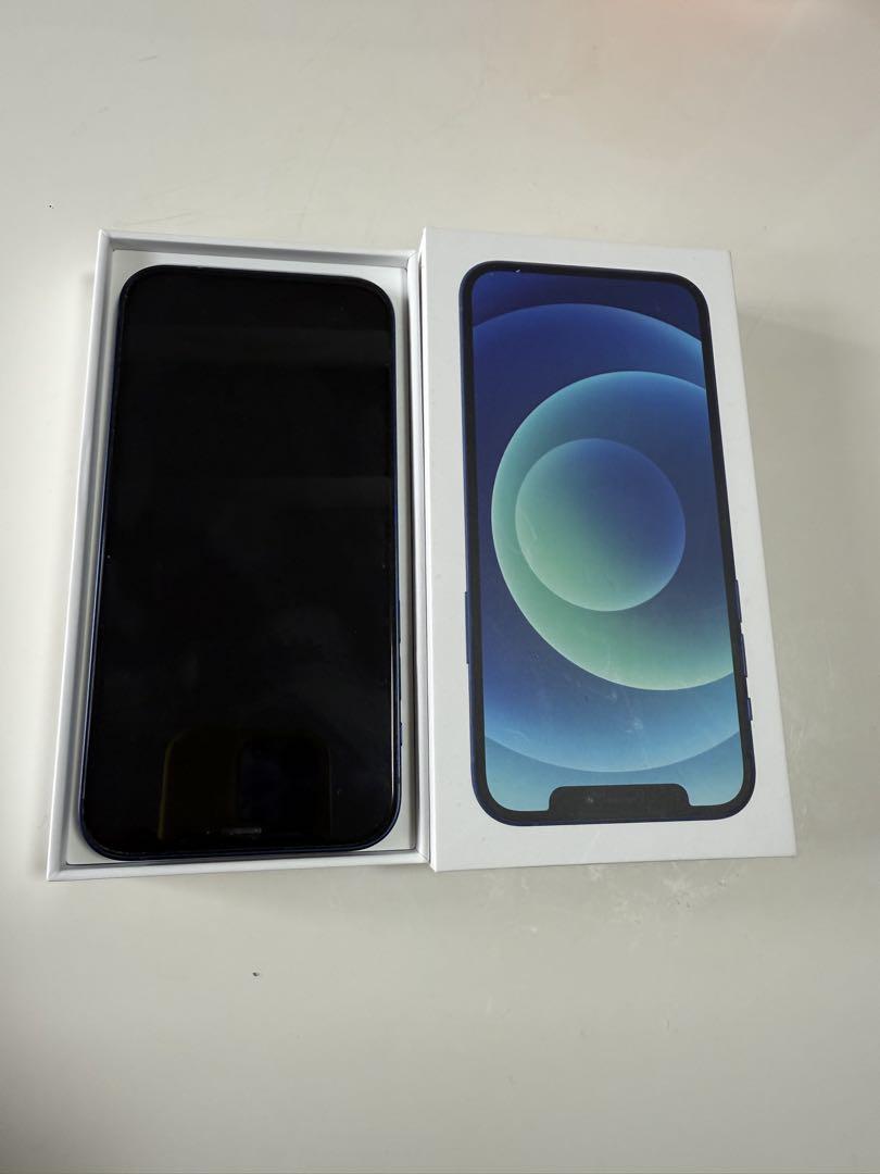Apple iPhone 12 青色 本体 箱付き
