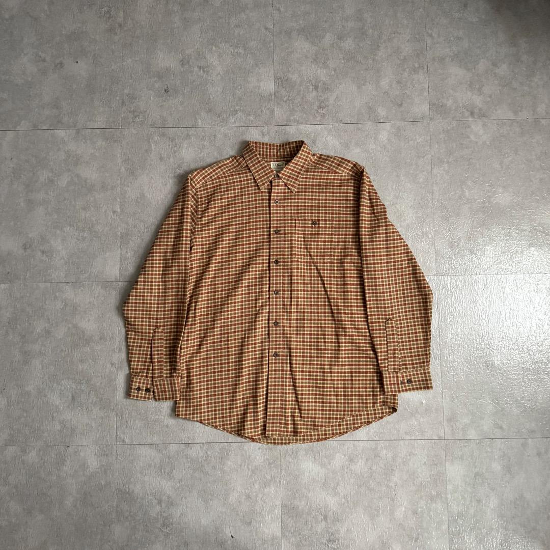 L.L.Beanエルエルビーンチェックキャンプシャツ アウトドアy2k アメカジ