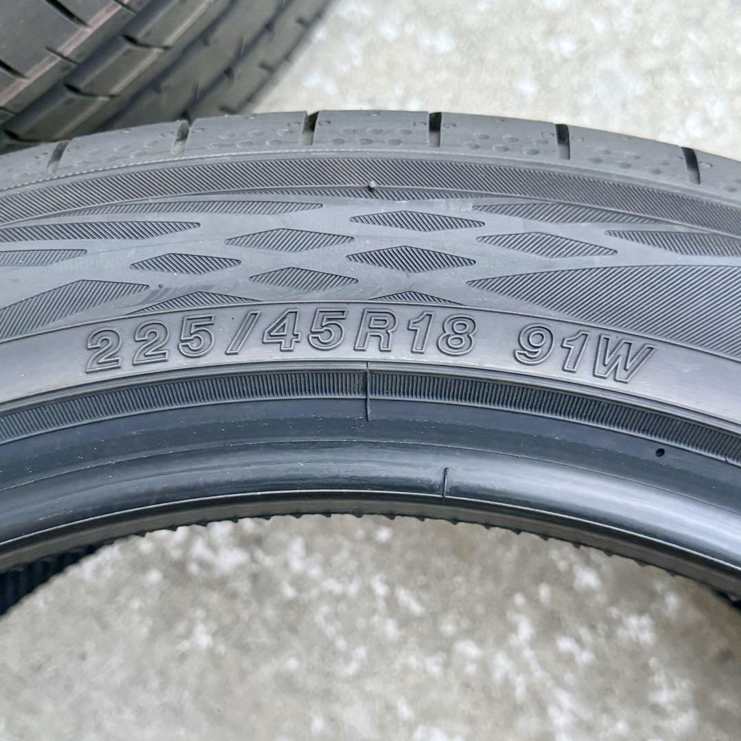 【新車外し】2025年製 225/45R18 ヨコハマタイヤ【4本セット】