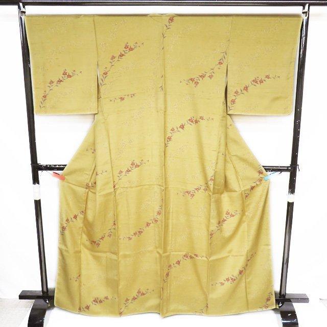 白山紬 着物 中古 正絹 袷 身丈165.5cm L トール A1005-10 画像2