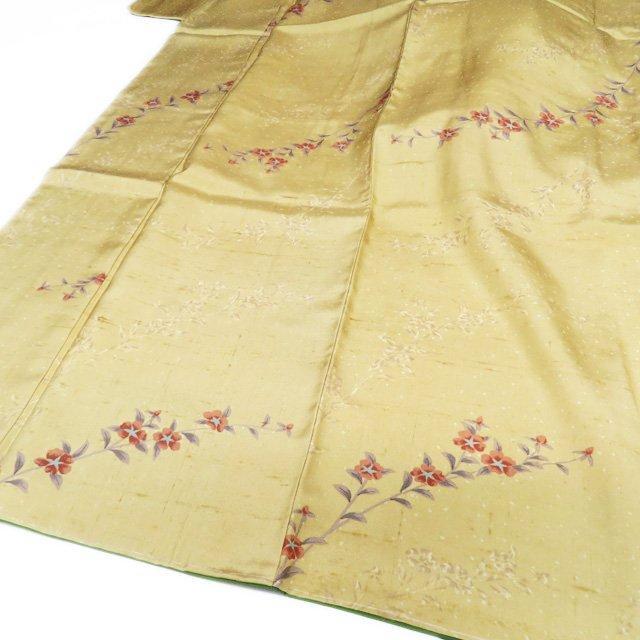 白山紬 着物 中古 正絹 袷 身丈165.5cm L トール A1005-10 画像6
