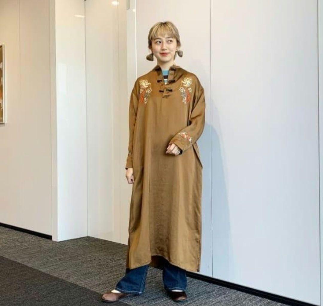 テーラー東洋 × BEAMS BOY 別注 スカ チャイナ ワンピース