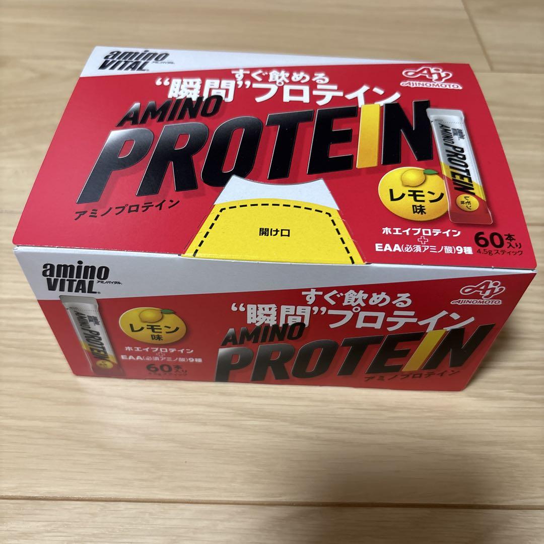 アミノバイタル 味の素 アミノプロテイン レモン味 60本入箱 4.3