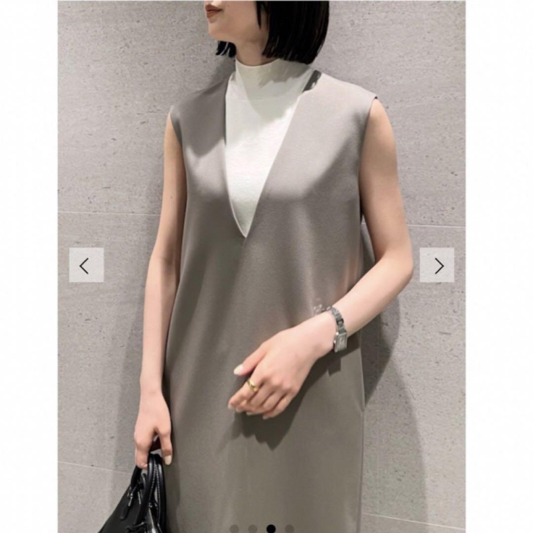 値下げmila owen ノースリニットVネックワンピースSET UP サイズ0
