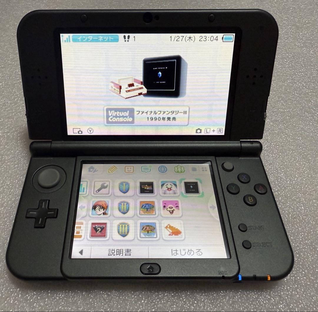 美品【動作確認済】NEW Nintendo 3DS LL【メタリックブラック】 美品【動作確認済】NEW Nintendo 3DS LL【メタリックブラック】