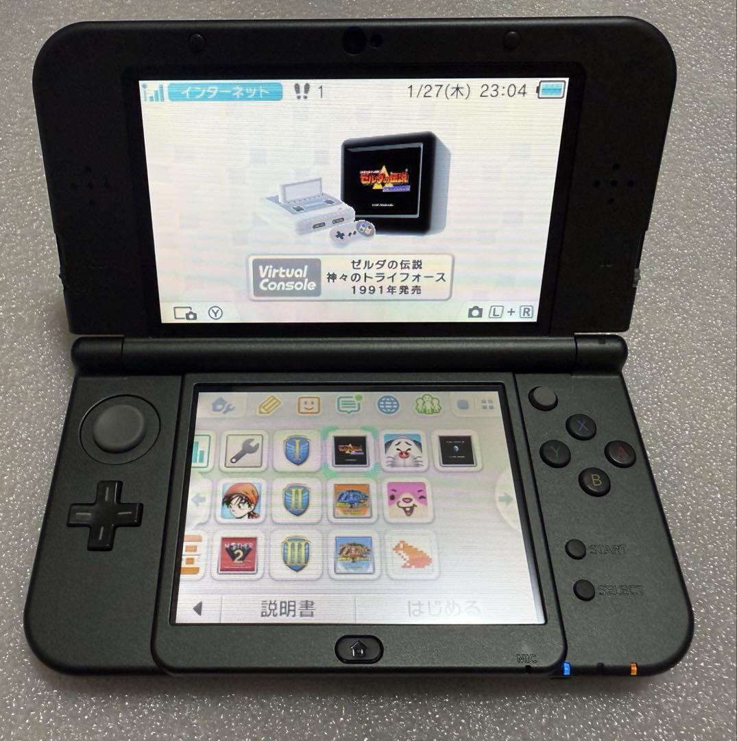 美品【動作確認済】NEW Nintendo 3DS LL【メタリックブラック】 美品【動作確認済】NEW Nintendo 3DS LL【メタリックブラック】