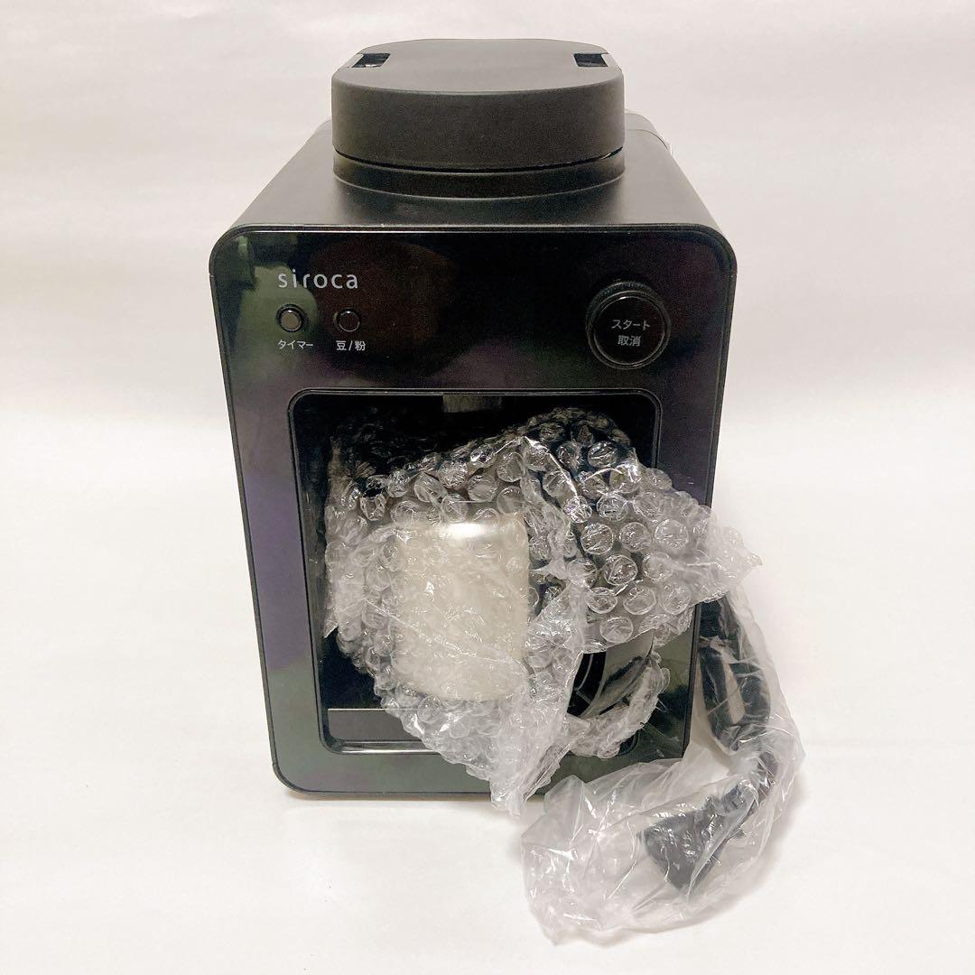 未使用品 SC-A371 シロカ 全自動コーヒーメーカー カフェばこ ブラック