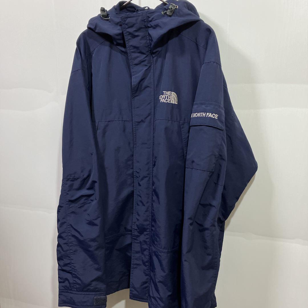【美品】ノースフェイス　マウンテンパーカー　ネイビー　紺色　メンズ　M