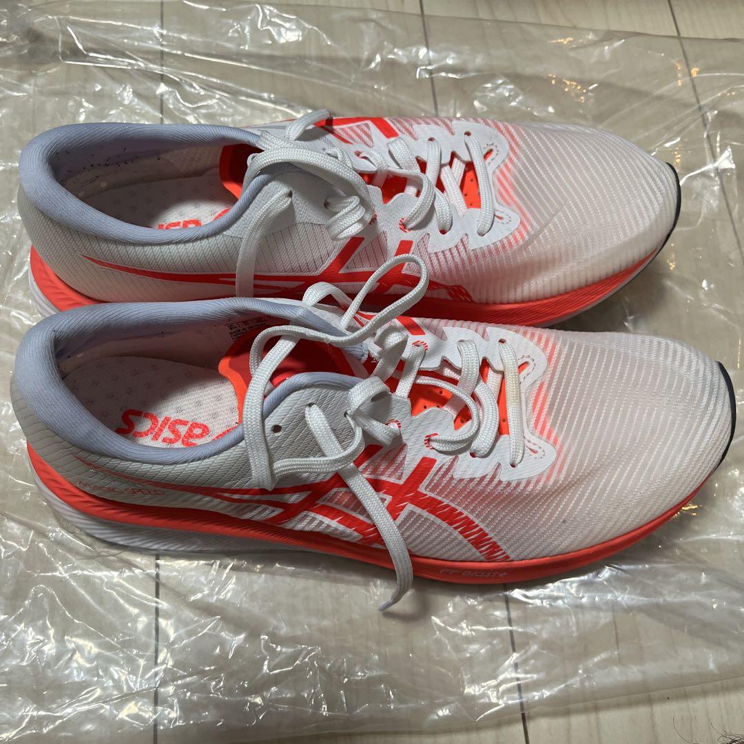 アシックスMAGIC SPEED3 White/SunriseRed27.5cm