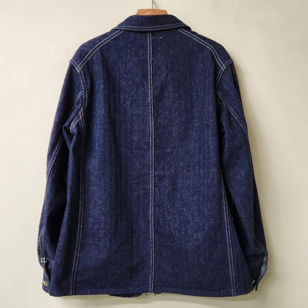 【美品】ウエアハウス Lot2165 インディゴヘリンボーン カバーオール 40