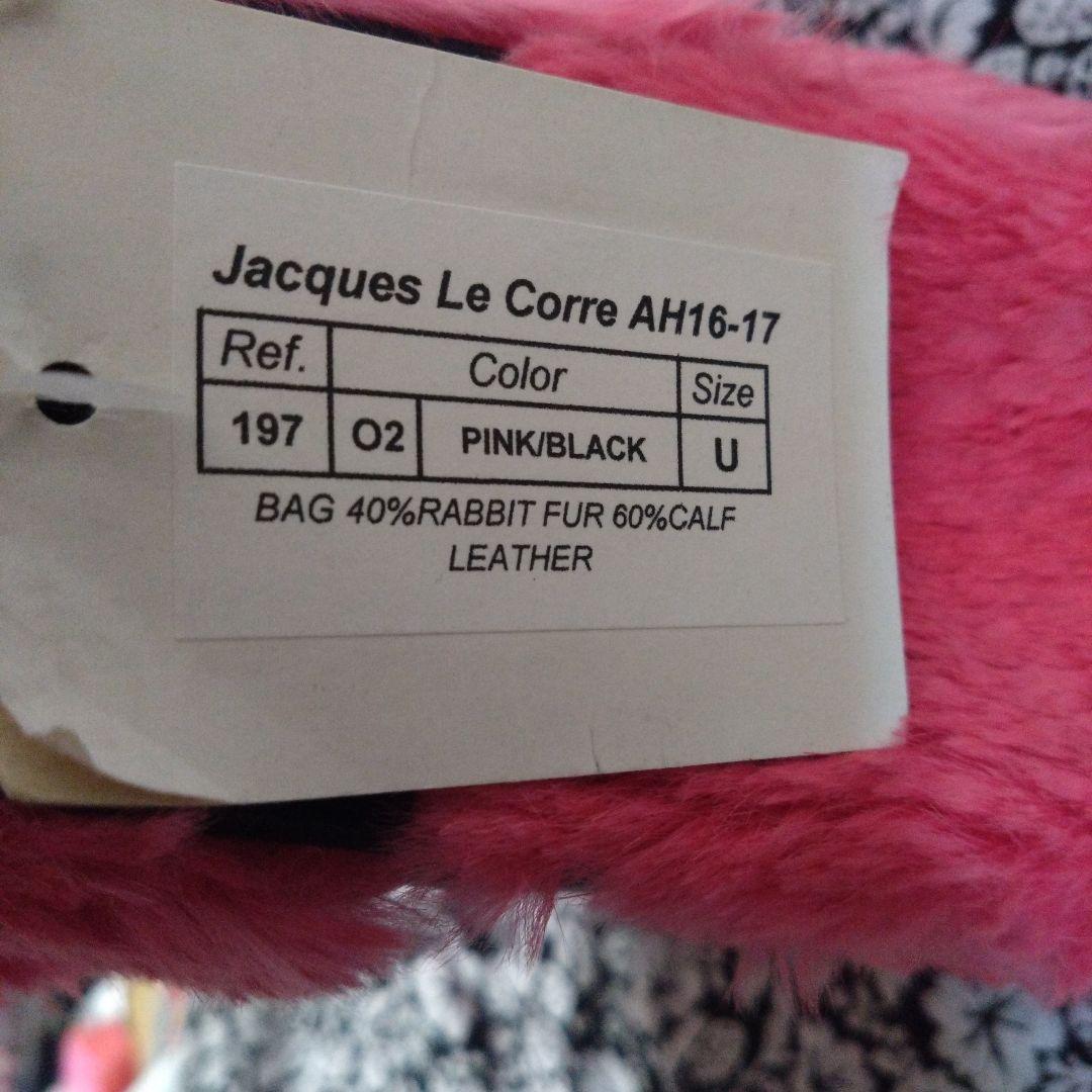 JACQUES LE CORRE ピンクファーハンドバッグ　新品未使用