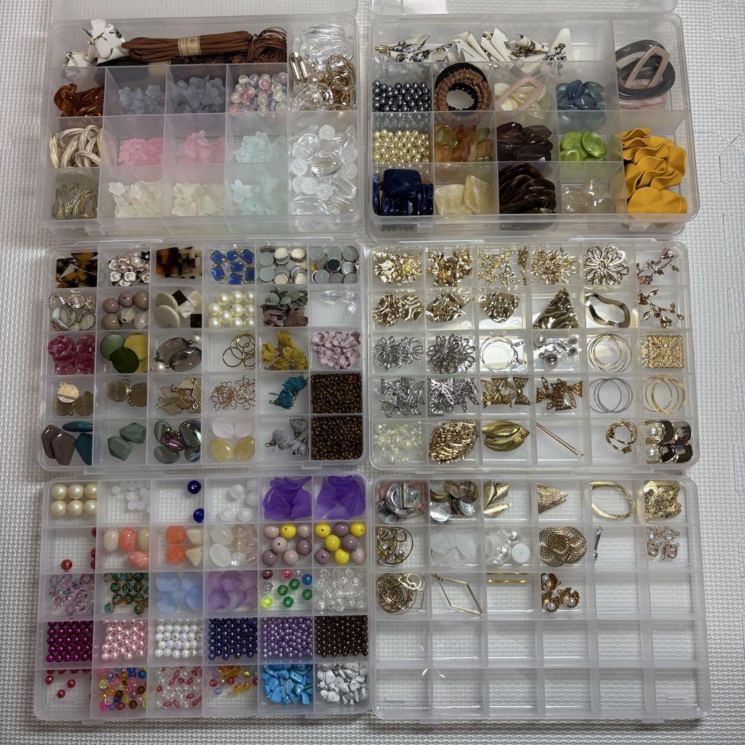 ビーズ・アクセサリーパーツセット ハンドメイド資材 大量まとめ売り