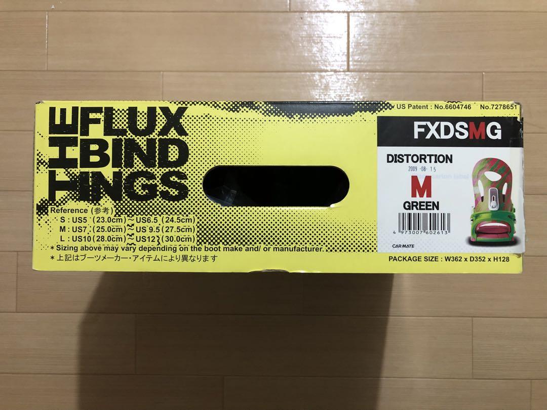 FLUX スノーボードビンディング バイン　グリーン/ピンク