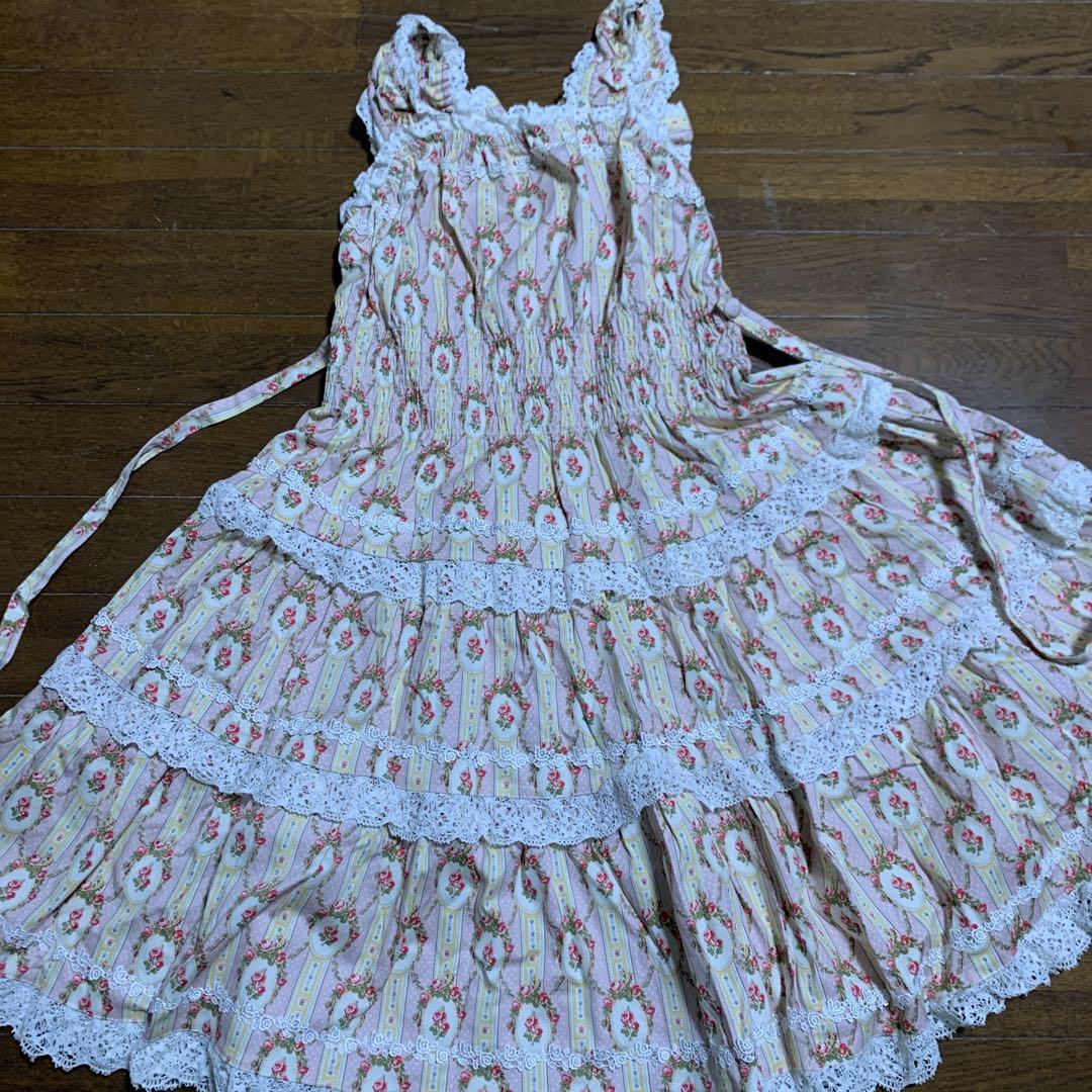BODY LINE ヘッドドレス　ジャンパースカート　ロリータ　ボンネット