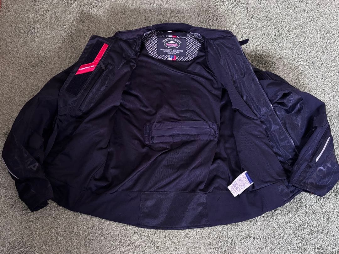 美品 クシタニ エアーコンテンドジャケット K−2384 サイズL ブラック 美品 クシタニ エアーコンテンドジャケット K−2384 サイズL ブラック