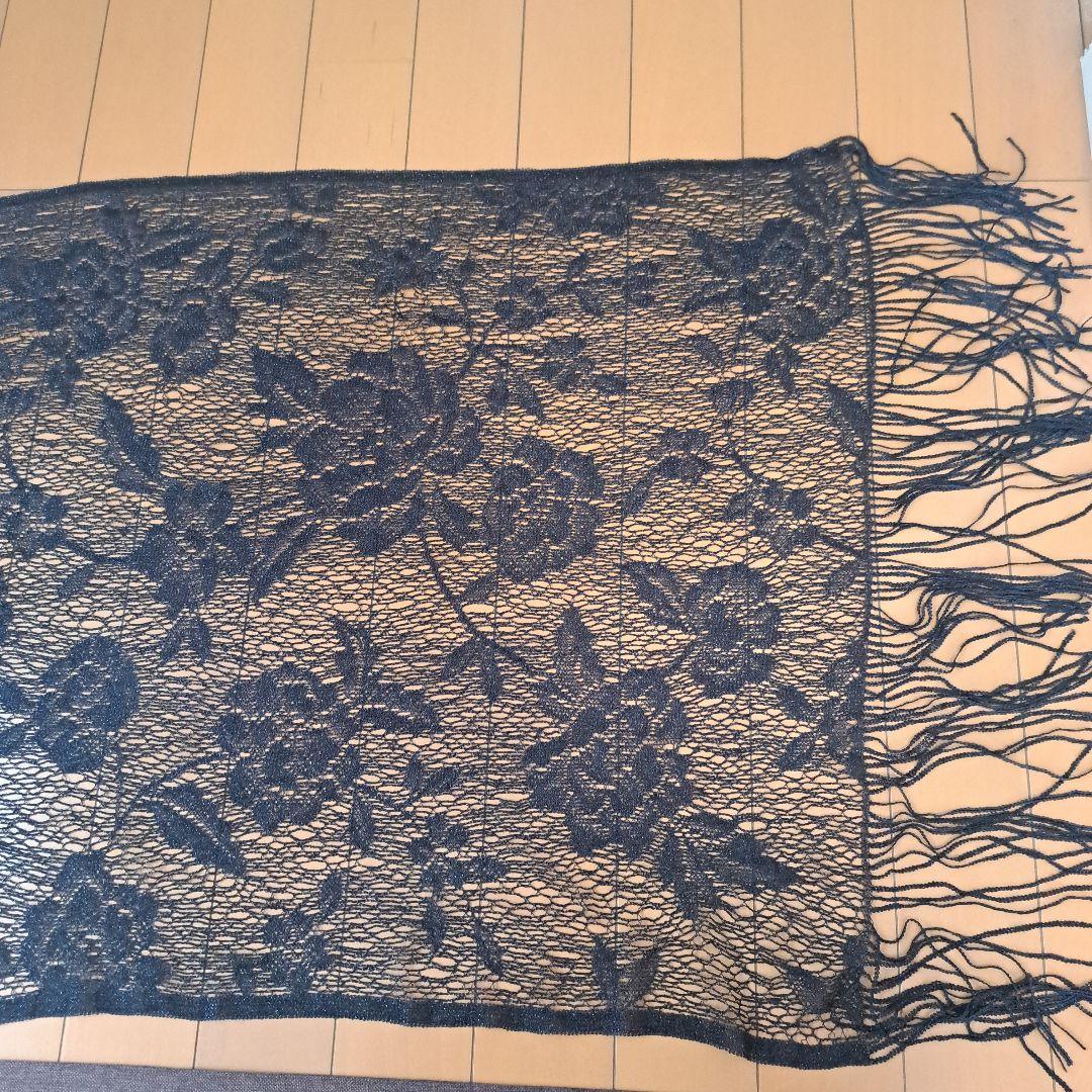 極美品♡LEONARD ストール シルクウール 総柄花柄 フリンジ可愛い♡
