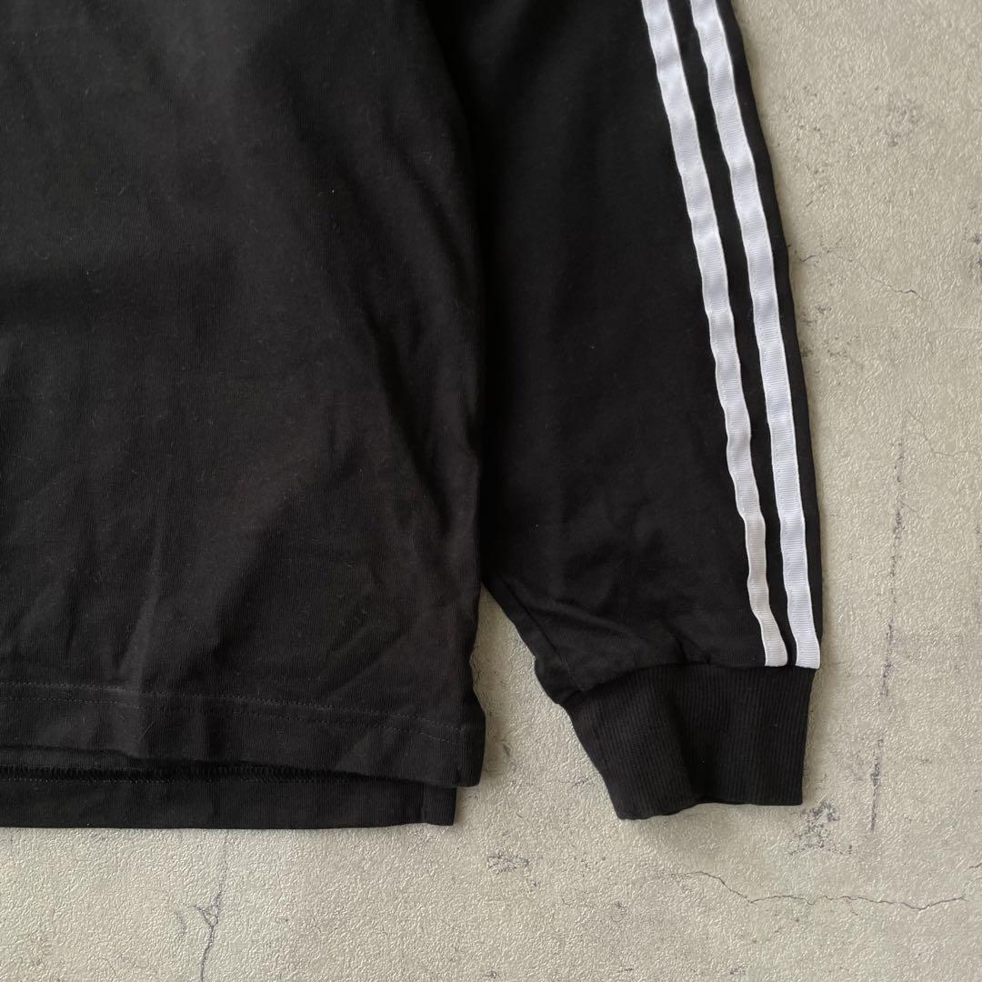 adidas アディダス ラグビーシャツ ラガーシャツ トレフォイル 黒