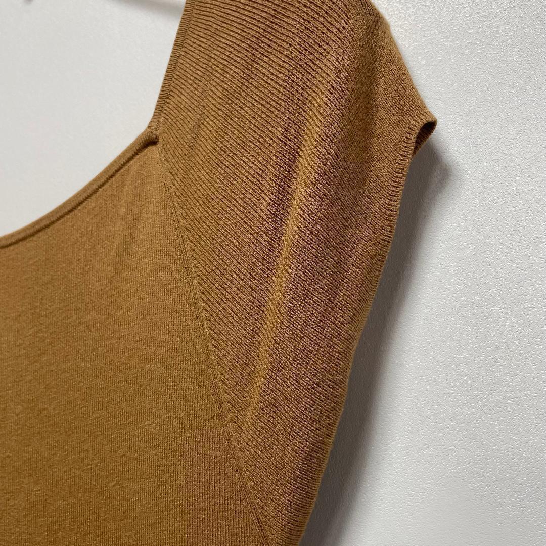 スピックアンドスパン フレアロングワンピース ブラウン M