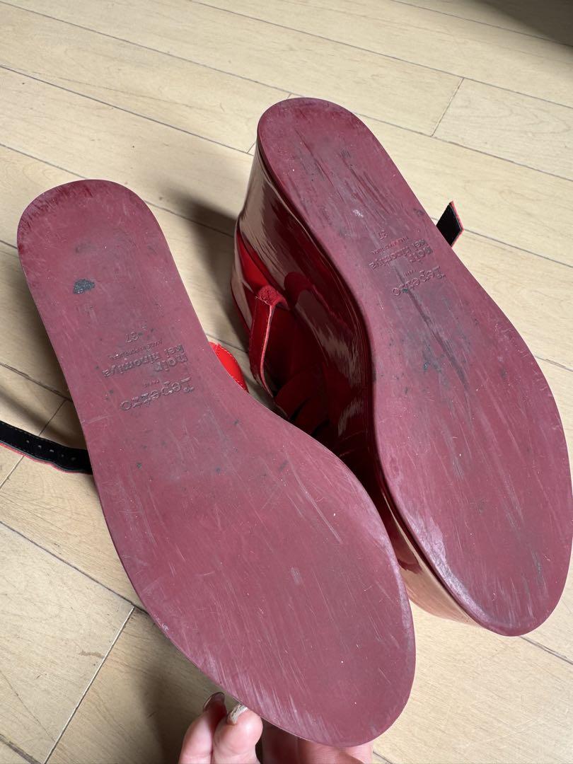 ノワールケイニノミヤ　repetto コラボ　24センチ　厚底フラットシューズ