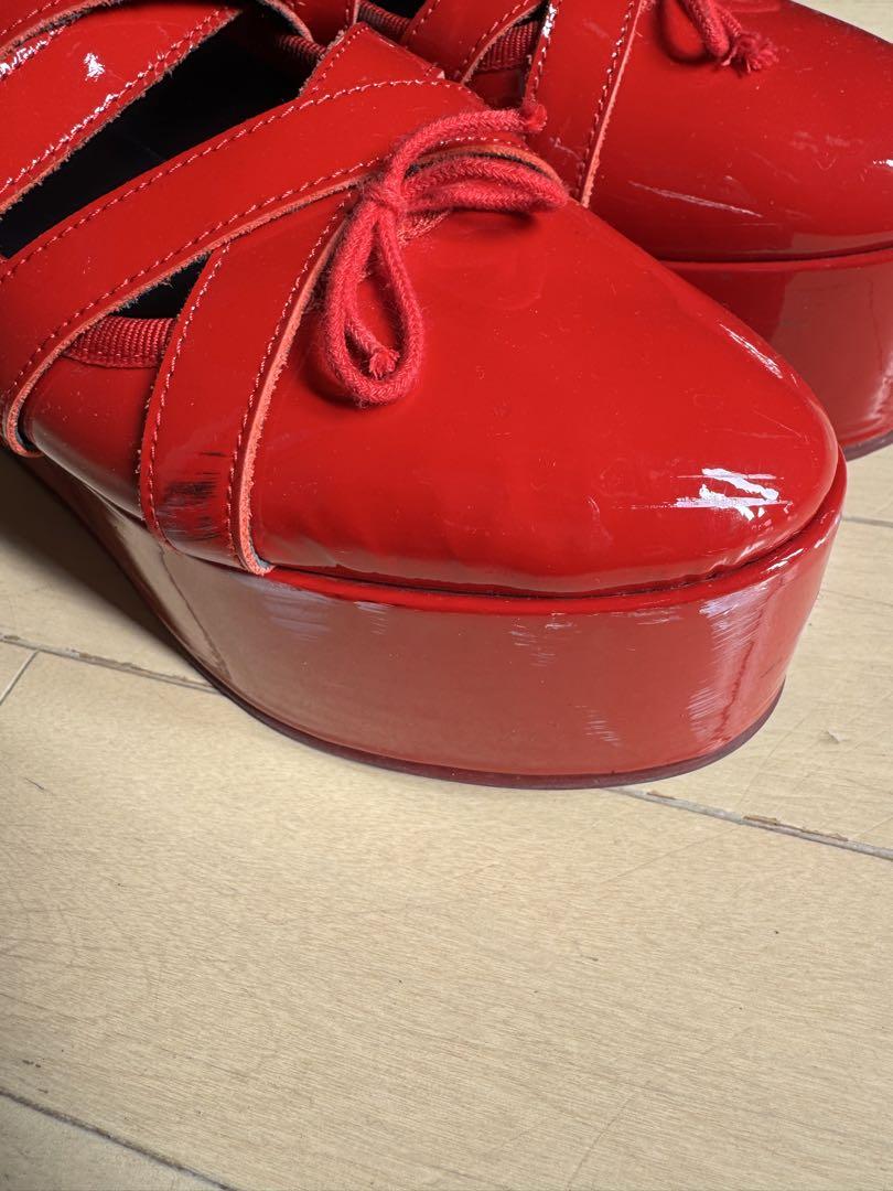 ノワールケイニノミヤ　repetto コラボ　24センチ　厚底フラットシューズ