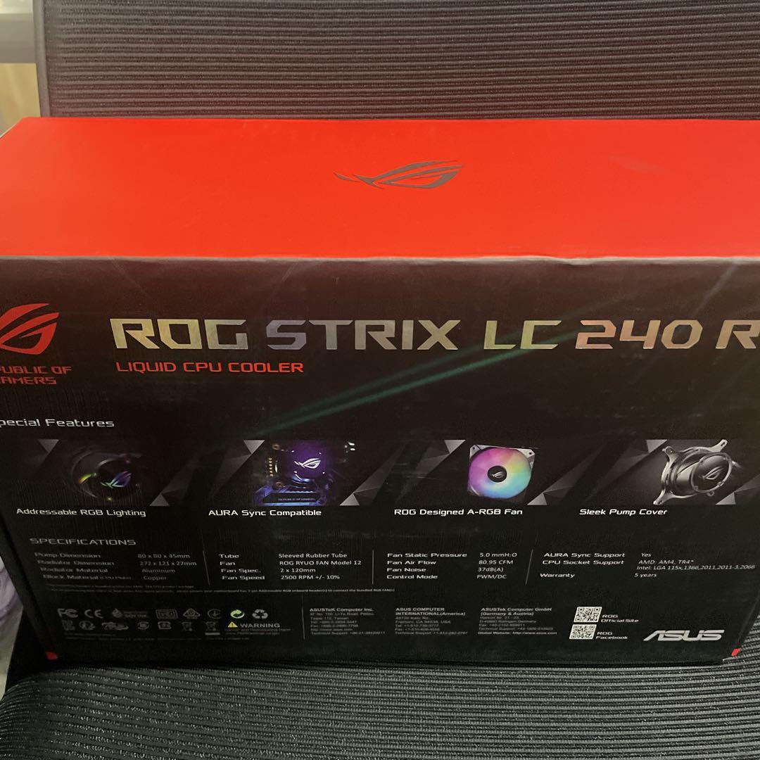 水冷CPUクーラー ROG STRIX LC 240 RGB