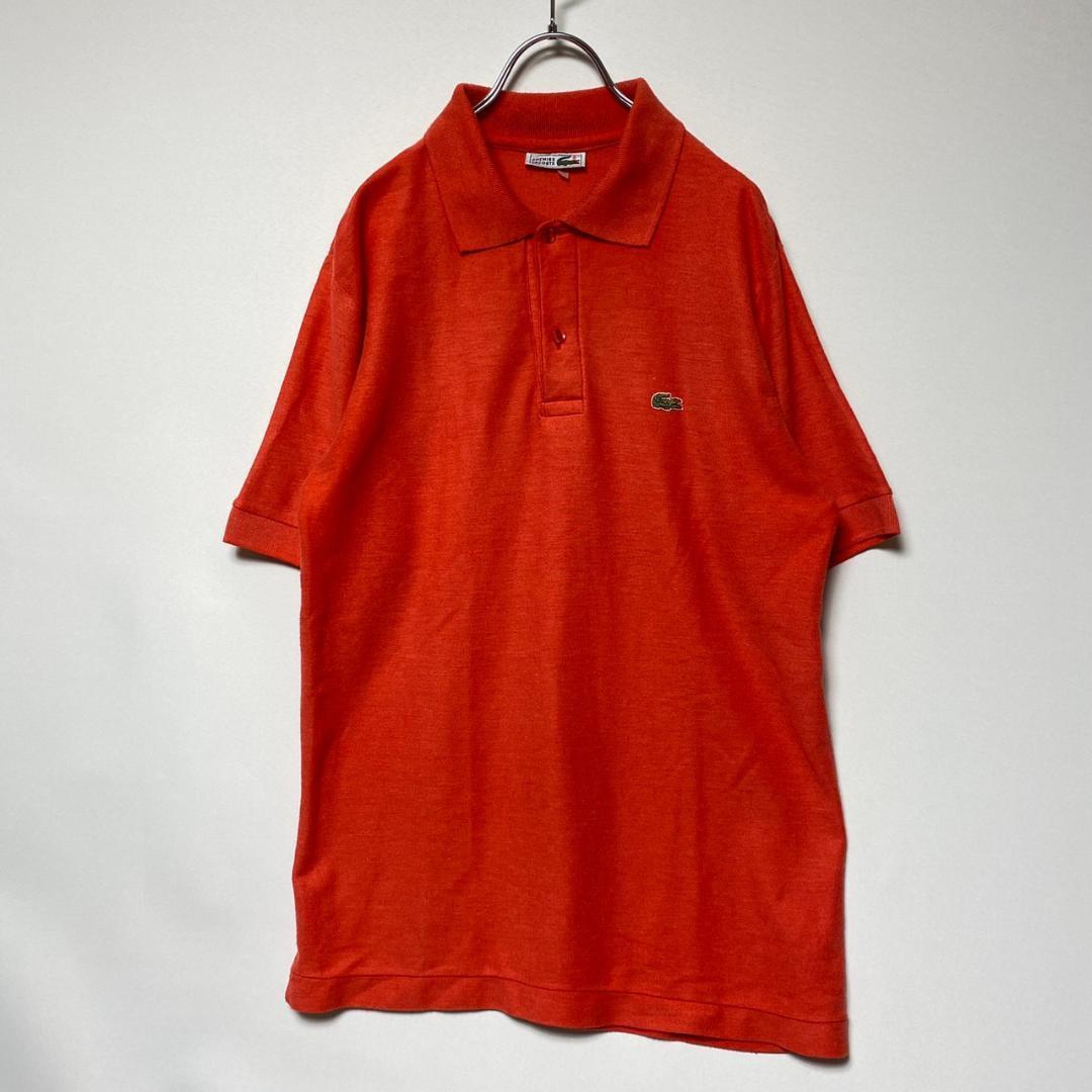 アウトレット公式店 70s フレンチラコステ ポロシャツ 半袖ポロシャツ レッド XL相当 アウトレット公式店 70s フレンチラコステ ポロシャツ 半袖ポロシャツ レッド XL相当