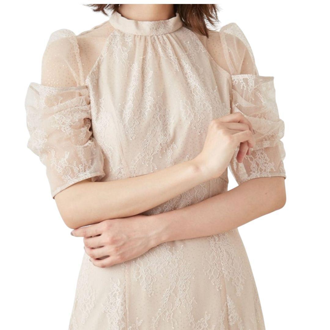 新品 ドレス ハイウエスト レース ワンピース オケージョン パーティ 結婚式