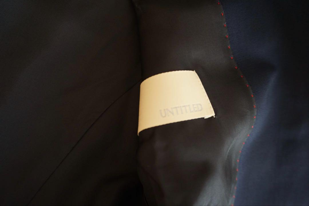 UNTITLED パンツ　スーツ　ブラウス　セット　セットアップ　紺色　M