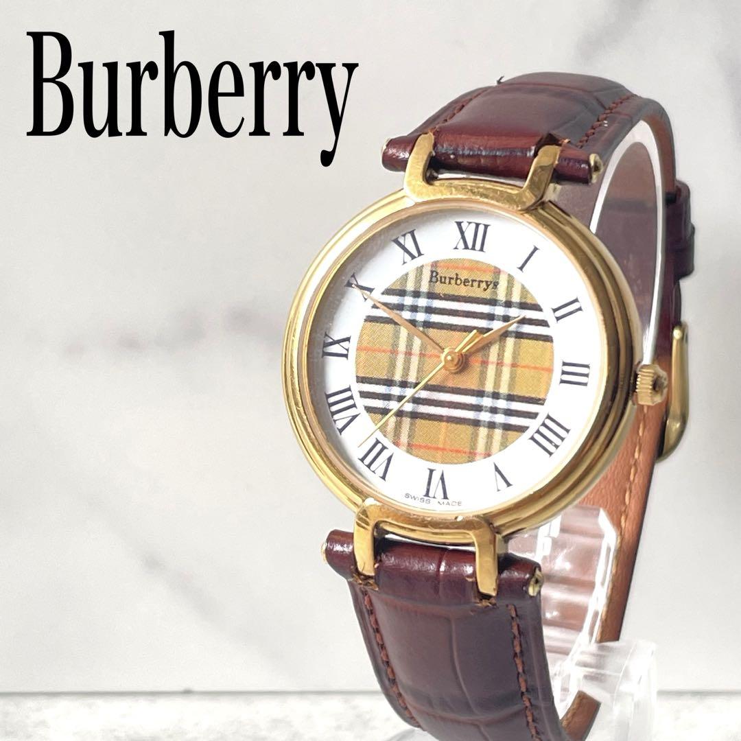 稼動品　Burberrys バーバリー　コンビカラーベルト　腕時計　ボーイズ 稼動品Burberrys バーバリーコンビカラーベルト腕時計ボーイズ