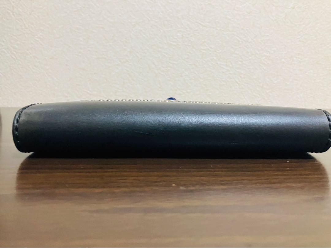 未使用　ROIST ロイスト　ロングウォレット　ブラック　スタッズ　サドルレザー