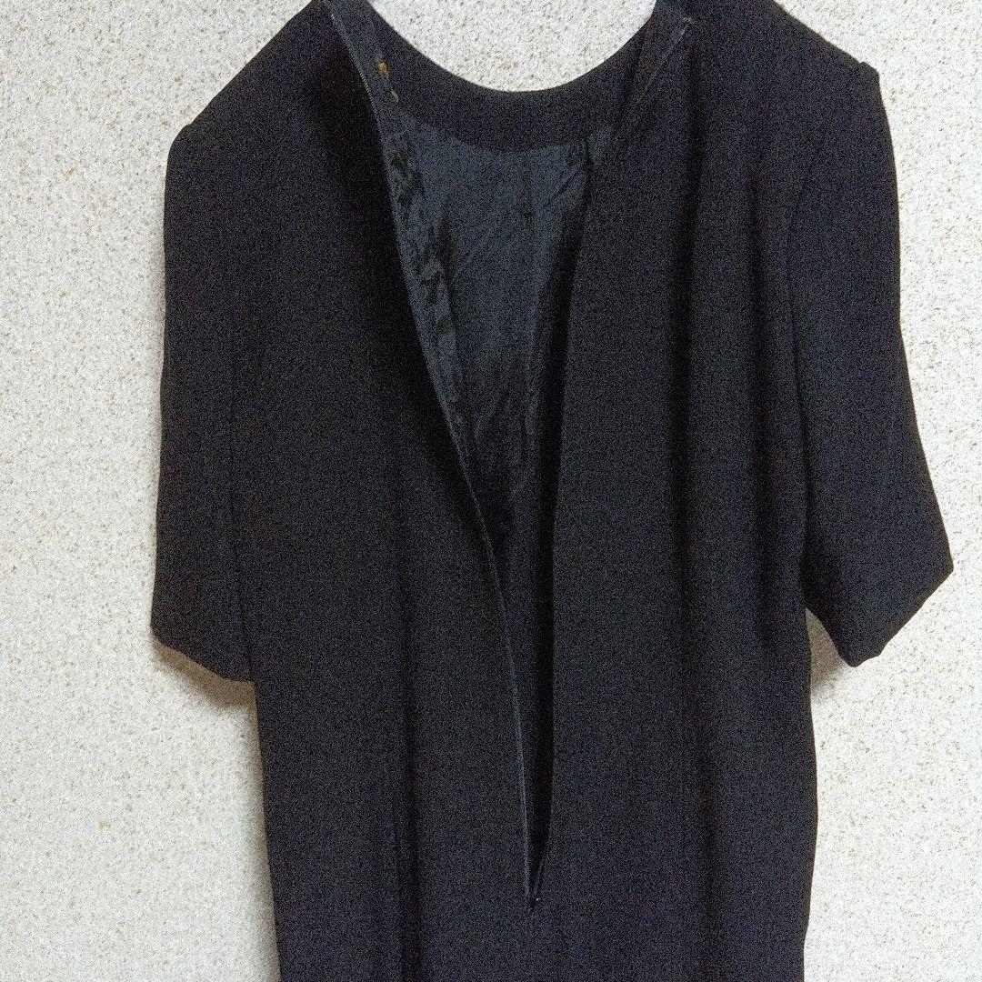【東京ソワール】ブラックフォーマル　ワンピース　ジャケット　高級礼服　黒　無地