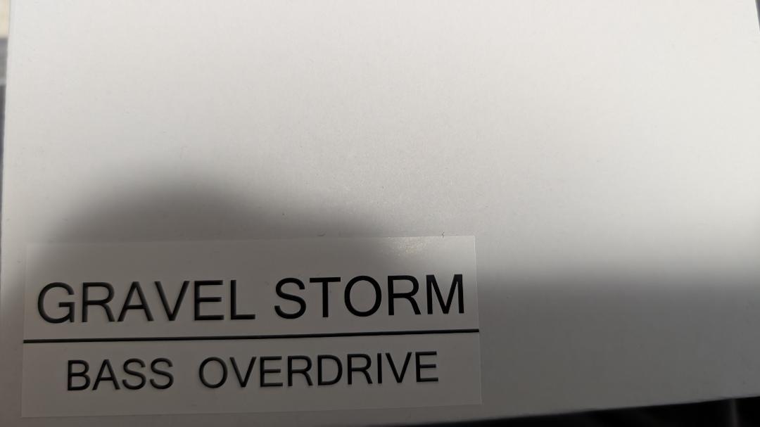 ベース sonifix Gravel Storm Bass Overdrive