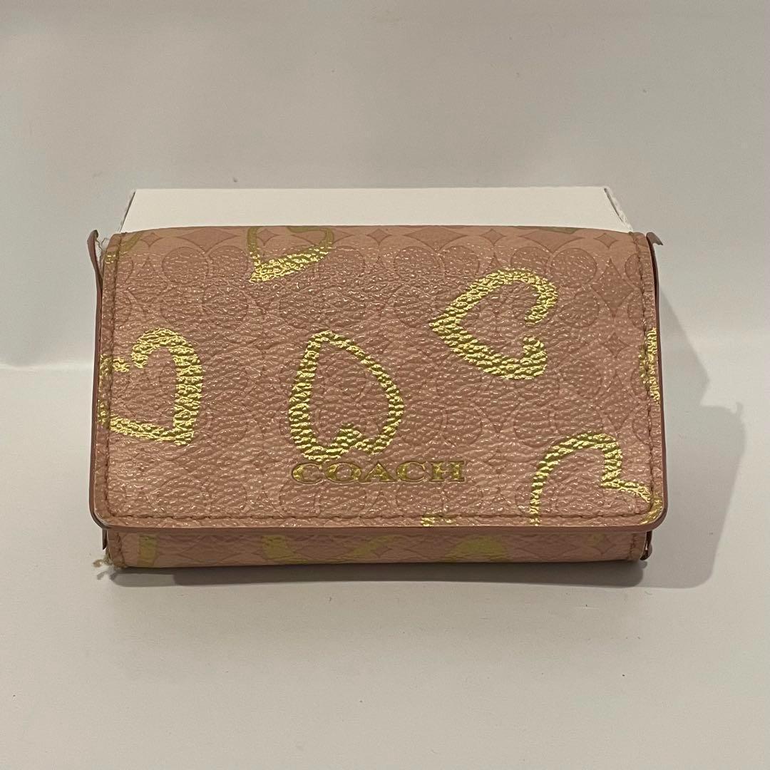 コーチ キーケース coach 鍵入れ ピンク ハート｜Yahoo!フリマ