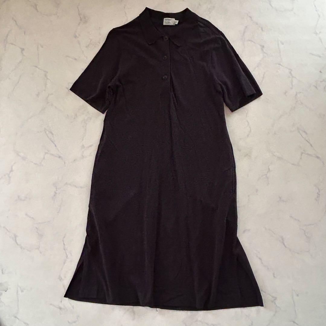 美品 23SS マーガレットハウエル×フレッドペリー ポロドレス38 ブラック