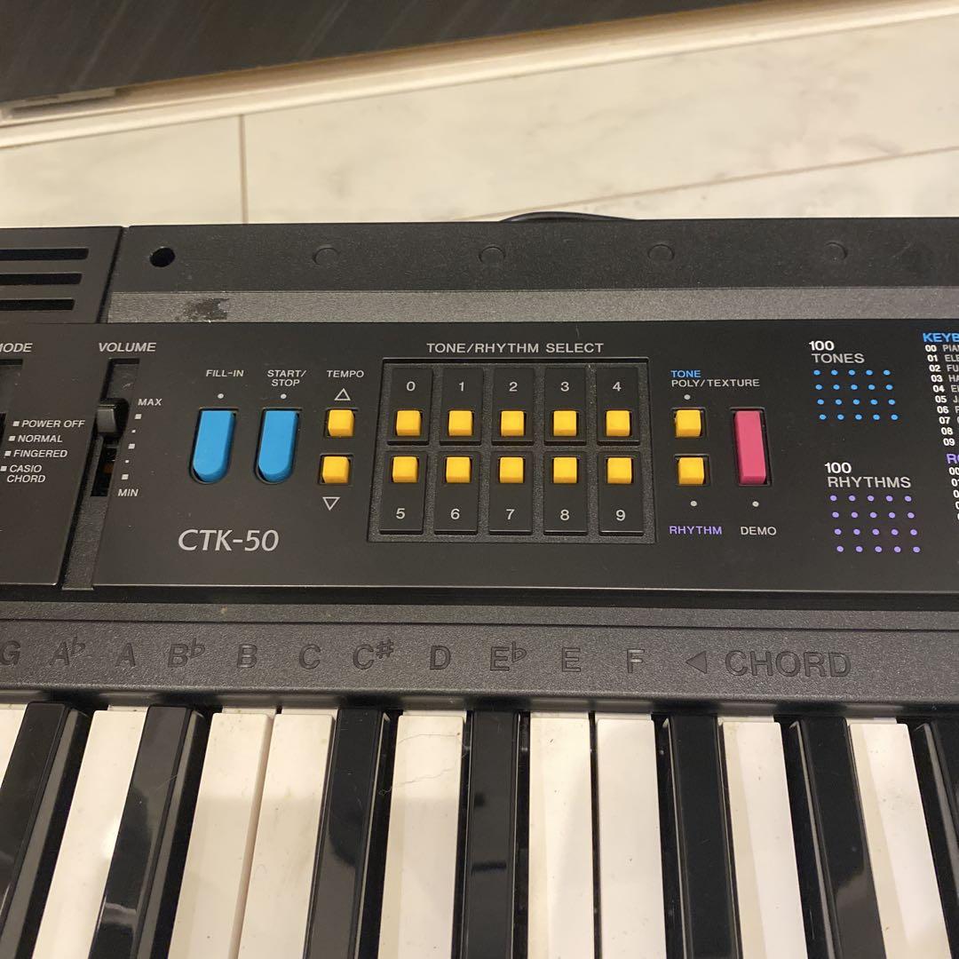 動作品】CASIO カシオ 電子キーボード CTK-50 49鍵盤 - メルカリ