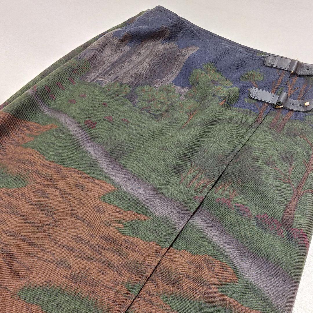 LAUREN RALPH LAUREN レーヨンミックス 絵画 キルト スカート LAUREN RALPH LAUREN レーヨンミックス 絵画 キルト スカート