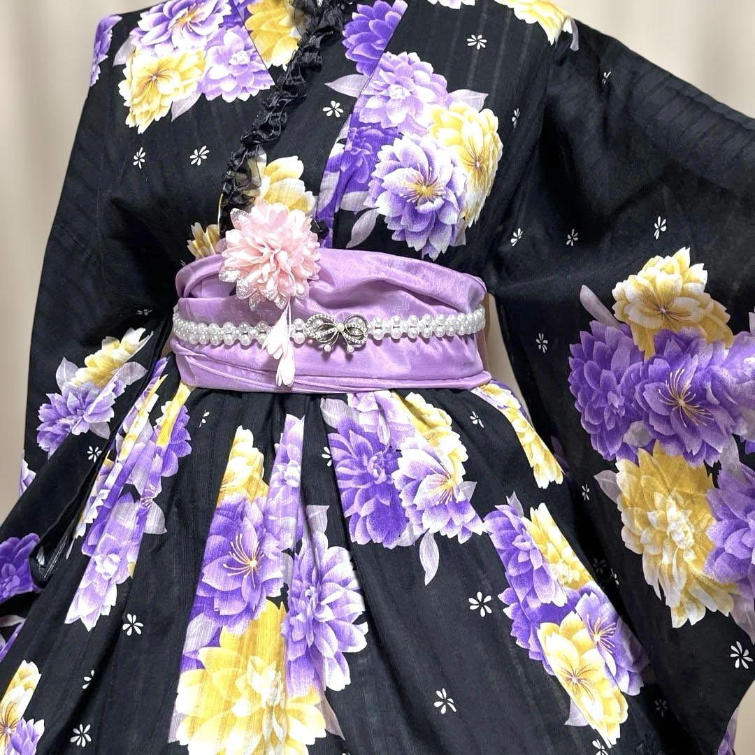 C⑤ 浴衣　地雷系　量産型　ドレス　姫ギャル 浴衣ドレス 姫ギャル 大人 地雷 量産型 平成ギャル