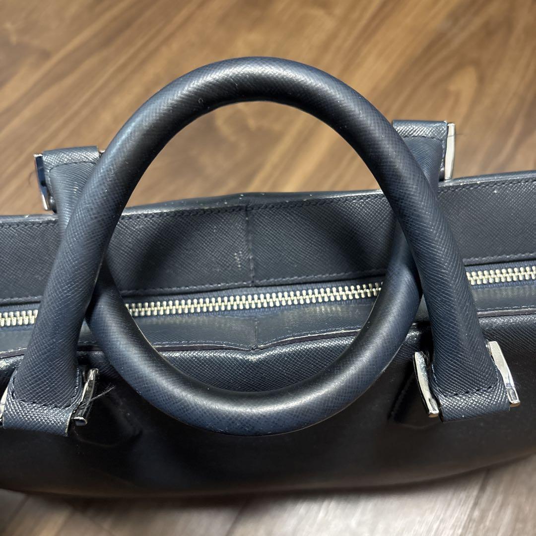 Pelle Morbida ビジネスバッグ ネイビー
