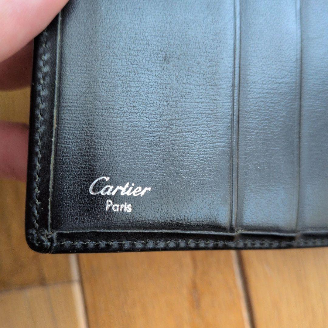 Cartier 二つ折り財布 黒 - メルカリ