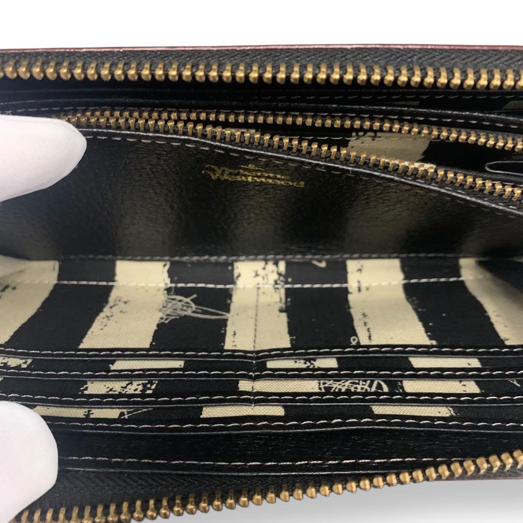 【美品】ヴィヴィアンウエストウッド エグゼクティブ ラウンドファスナー 長財布