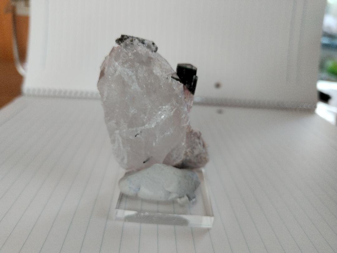 トルマリン、水晶、原石標本