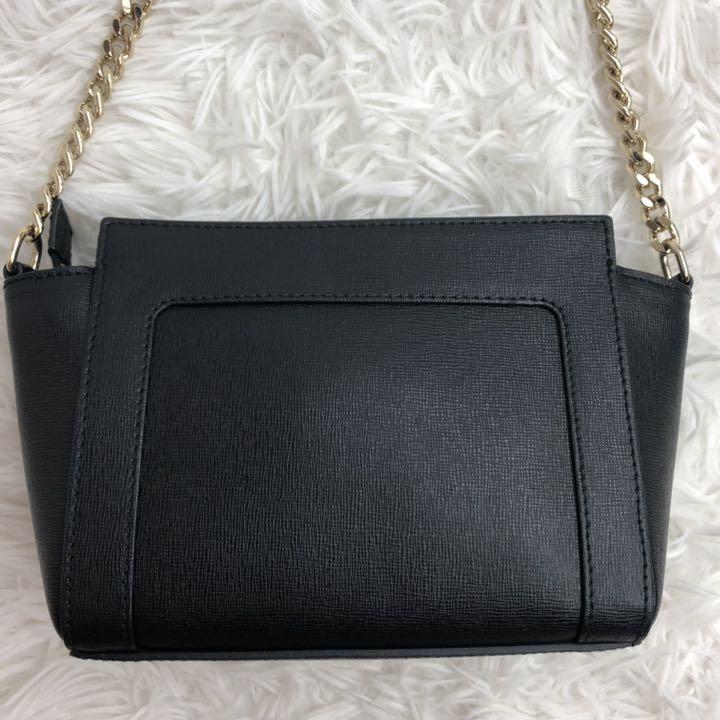 極美品✨FURLA レザー ブラック ゴールド金具 iCcAp-m91058201511 ショルダーバッグ ギネヴラ 安いお得