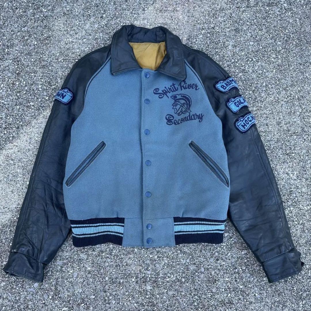 スパルタンズ スタジャン レザージャケット 革ジャン NFL 90s