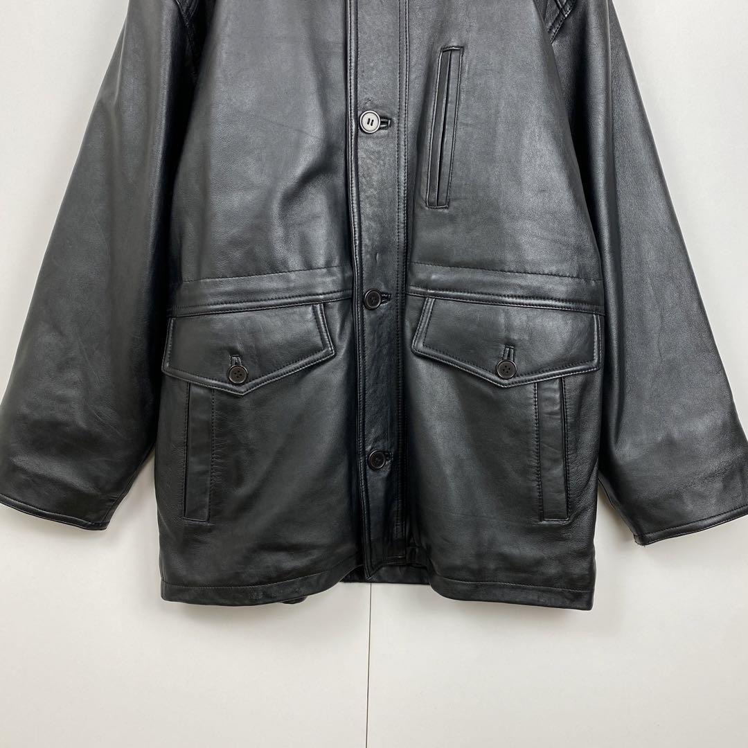 本革 リアルレザー A-2 中綿フライトジャケット キルティング アウター 黒