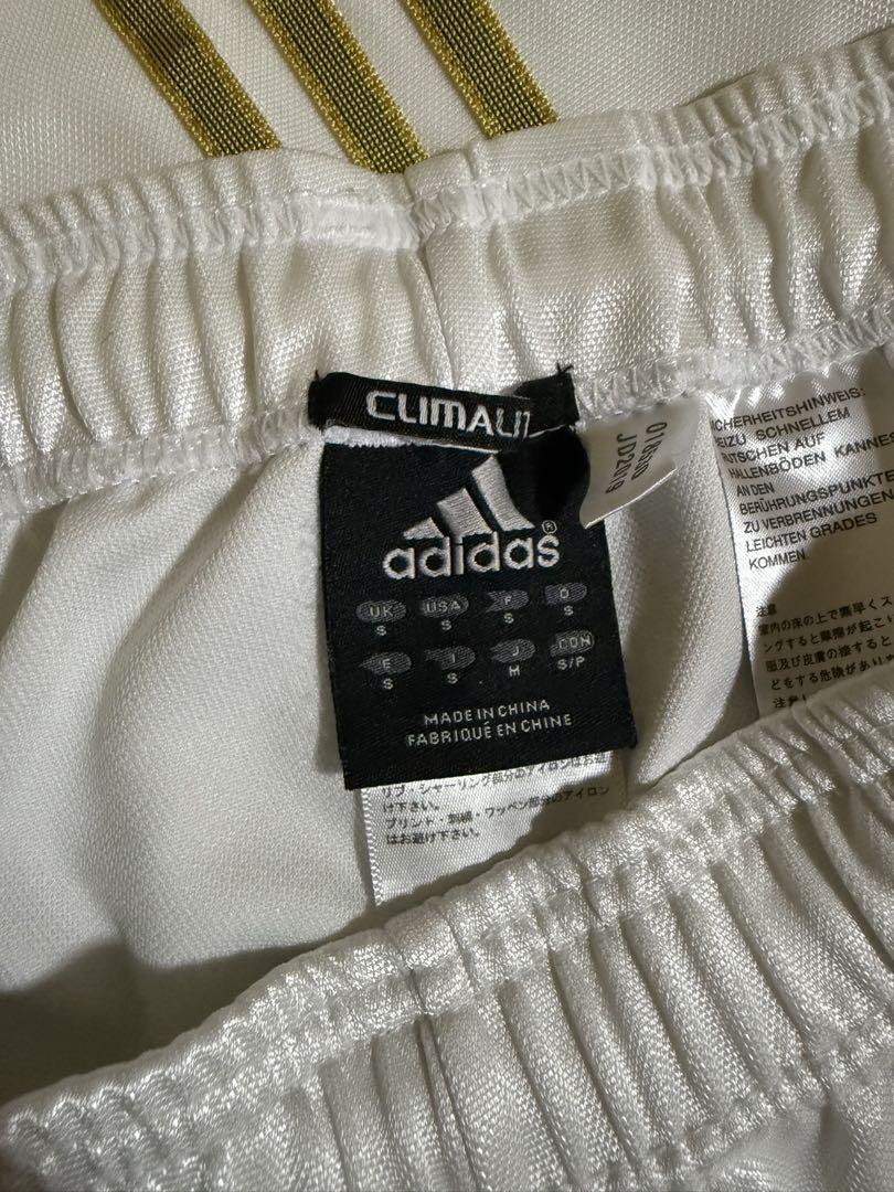 adidas CLIMALITE ホワイト/ゴールド 上下セット　ジャージ