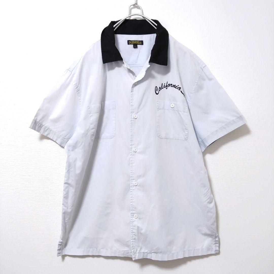 半袖 シャツ メンズ LL 古着 無地 DUREPROX