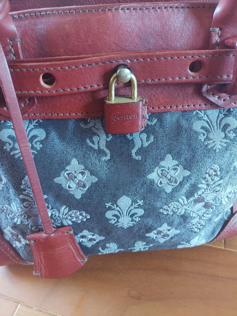 genten ゲンテン ハンドバッグ 羊革 ドライシープ DRY SHEEP メッシュ