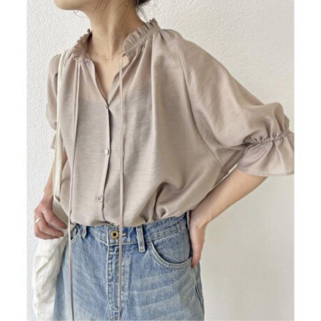 Spick & Span ★美品★ハイブリットスタンドフリルブラウス Spick & Span（スピックアンドスパン）の「ハイブリットスタンド