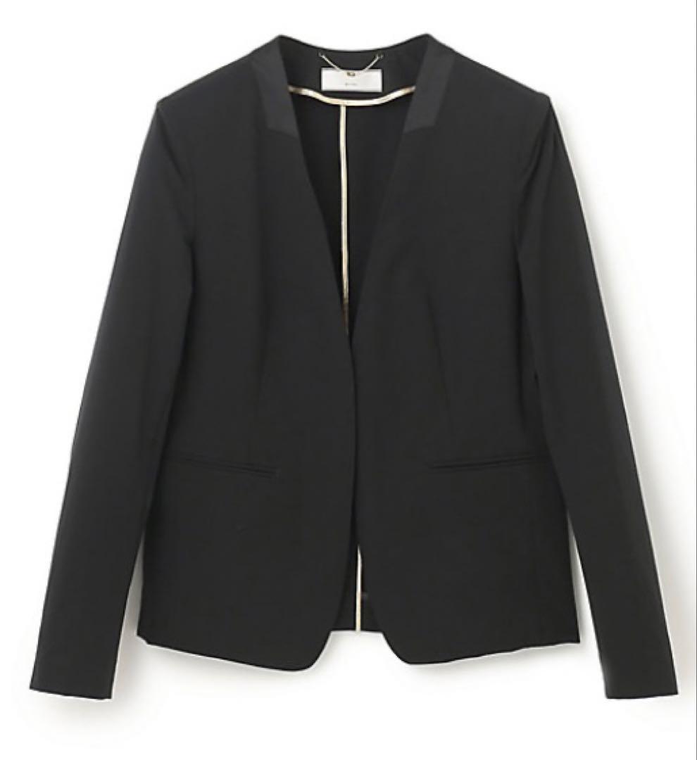 完売サイズ6✨ベイジ 現行モデル AUDREY ノーカラージャケット