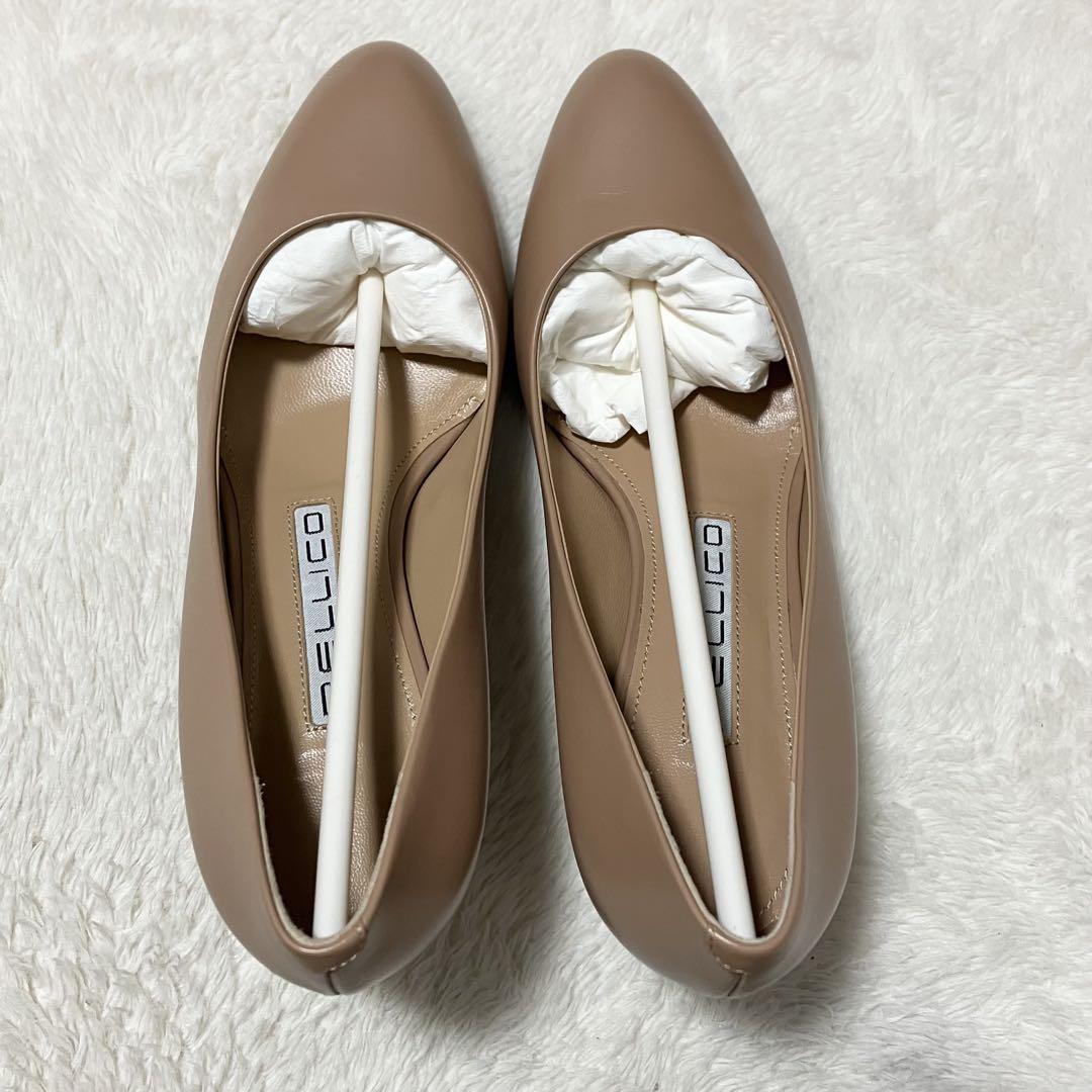 未使用級 箱付 PELLICO ヒール パンプス 35.5 ベージュ ペリーコ